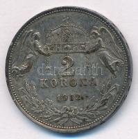 1912KB 2K Ag "Ferenc József" T:2,2- patina Adamo K6