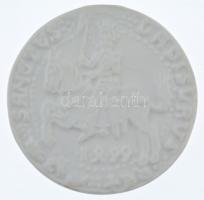 1999. "Szent László" bisquit porcelán jubileumi emlékérem (41mm) T:1