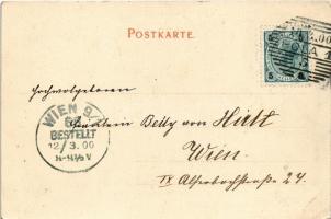 1900 Osztrák-magyar haditengerészet matrózai humoros előadáshoz beöltözve, páran női ruhában. Phot. ...