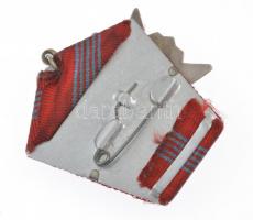 Szovjetunió 1967. "Októberi Forradalom Érdemrend" zománcozott és aranyozott, jelzetlen Ag ...