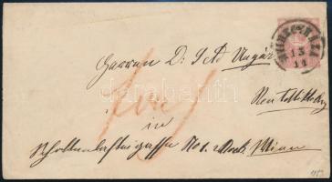 1873 5kr díjjegyes boríték "NYÍREGYHÁZA"