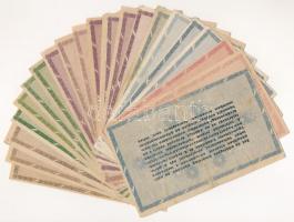 1946. 10.000AP-10.000.000AP (21db, 11xklf) T:III,III- közte szép papír