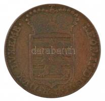 Luxemburg 1790H 1S Cu "II. Leopold" T:2- patina
Luxembourg 1790H 1 Sol "Leopold II&q...