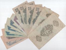 1944. 1P-100P "Vöröshadsereg Parancsnoksága" (12db) T:III,III-