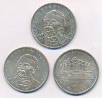 1993. 200Ft Ag "MNB" + 1994. 200Ft Ag "Deák" (2x) T:2 patina Adamo F13, F13.1