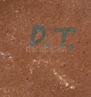 DT jelzéssel: retró tálka, kerámia, hibátlan, m: 10,5 cm