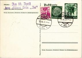 1938 März 13. Ein Volk, ein Reich, ein Führer! / Adolf Hitler, NSDAP German Nazi Party propaganda, m...