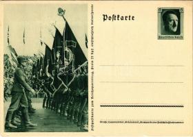 Festpostkarte zum Reichsparteitag / Nuremberg Rally, NSDAP German Nazi Party propaganda; 6 Ga. Adolf Hitler (EK)