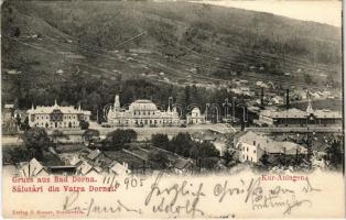 1905 Vatra Dornei, Dornavátra, Bad Dorna-Watra (Bukovina); Kur-Anlagen / spa, bath. Verlag J. Rosner