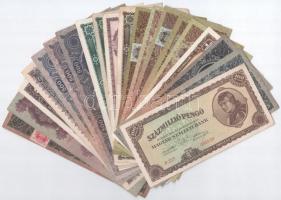 1930-1946. 20db-os Pengő bankjegytétel T:II-III- közte több szép papír