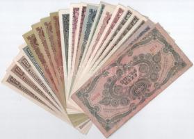 1945-1946. 20db-os Pengő bankjegytétel T:II-III- közte több szép papír