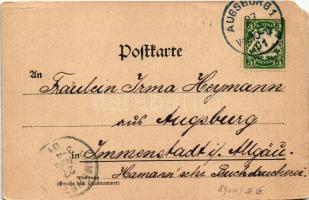 1901 Augsburg, Das rote Tor / red gate (EM)