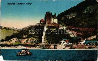 1916 Visegrád, Salamon-torony, gőzhajó (EM)