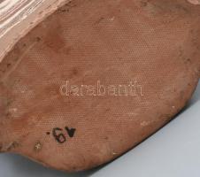 CsI jelzéssel: Retró kerámia váza, hibátlan, m: 31,5 cm