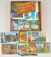 Egy doboz MODERN város képeslap lap vegyes méretben / A box of modern town-view postcards in mixed sizes