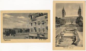 28 db MODERN magyar város képeslap az 1950-es évekből / 28 modern Hungarian town-view postcards from...