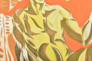 Hincz Gy jelzéssel: Aranyalma. Vegyes technika, papír, keret nélkül, 43x61 cm