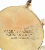 Mid-Century Figurative Art by Magda és Andrzej Nowakowscy (1938 - 2008): Kakas / Kogut, névjegy tart...