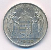 1939. 5P Ag "Horthy balra" T:1-,2 patina, ph, kis ü.
Adamo P8.2