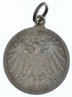 Német Birodalom 1914D 1M Ag fülezett T:2 German Empire 1914D 1 Mark Ag eared C:XF Krause KM#14
