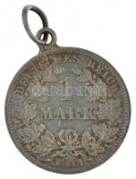 Német Birodalom 1914D 1M Ag fülezett T:2
German Empire 1914D 1 Mark Ag eared C:XF
Krause KM#14