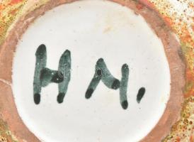 Horváth Magdolna: Retró kerámia váza, hibátlan, m: 9 cm