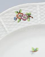 Herendi ETON mintás lapos tányér, 2 db, jelzett, kopott, mázrepedéssel, d: 25 cm