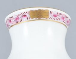 Herendi Apponyi mintás váza, jelzett, hibátlan, m: 16,5 cm