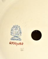 Herendi Viktória mintás óriás lámpatest, kézzel festett, jelzett, apró kopásnyomokkal, m: 39 cm