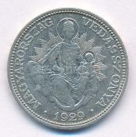 1929. 2P Ag "Madonna" T:2-,3 kis patina Adamo P7