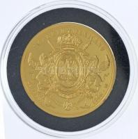 DN Mexikó 1866M 20P "I. Miksa" aranyozott fém utánveret (35mm) T:PP kis patina
ND Mexico ...