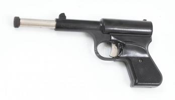 Gyerek pisztoly, bakelit, fém, kopott, h: 21 cm