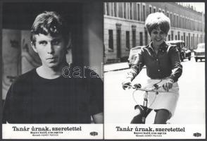 cca 1967 ,,Tanár úrnak, szeretettel" című angol film jelenetei és szereplői, 13 db vintage prod...