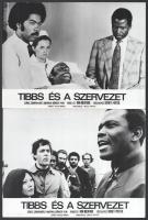 cca 1971 ,,Tibbs és a szervezet című amerikai film jelenetei és szereplői, 11 db vintage produkciós filmfotó, ezüst zselatinos fotópapíron, a használatból eredő (esetleges) kisebb hibákkal, 18x24 cm