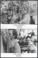 cca 1962 ,,Lázadás a Bountyn című amerikai film jelenetei és szereplői, 13 db vintage produkciós filmfotó, ezüst zselatinos fotópapíron, a használatból eredő (esetleges) kisebb hibákkal, 18x24 cm