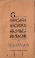 1942 Karácsonya Harcoló honvédeinké és hozzátartozóiké; levente szimbólumokkal, hajtható lap / WWII ...