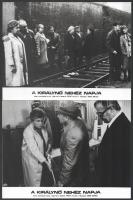 cca 1973 ,,A királynő nehéz napja című francia - svájci film jelenetei és szereplői, 11 db vintage produkciós filmfotó, ezüst zselatinos fotópapíron, a használatból eredő (esetleges) kisebb hibákkal, 18x24 cm