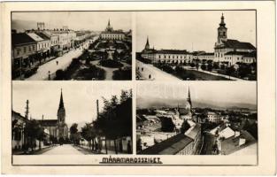 1944 Máramarossziget, Sighetu Marmatiei; mozaiklap / multi-view postcard
