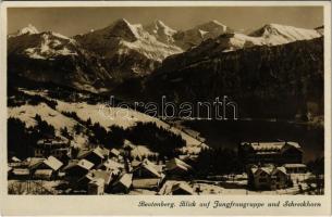 Beatenberg, Blick auf Jungfraugruppe und Schreckhorn