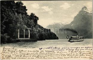 1905 Sisikon, Tellskapelle / chapel, steamship (EK)