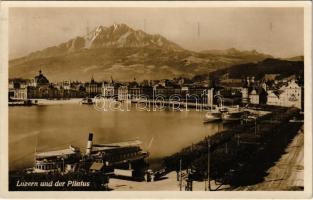 1928 Lucerne, Luzern; und der Pilatus