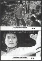 cca 1983 ,,Legyőzhetetlen Vutang című kínai film jelenetei és szereplői, 11 db vintage produkciós filmfotó, ezüst zselatinos fotópapíron, a használatból eredő (esetleges) kisebb hibákkal, 18x24 cm