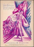 cca 1930 Gebr. Hartmann Druckfarbenfabrik reklámplakát, grafikus: Erich Rössler, kis lapszéli ázásnyommal, apró szakadással, 30,5x22,5 cm