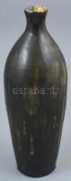 KCSI jelzéssel: Retró kerámia váza, hibátlan, m: 30 cm