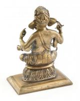Bronz Ganésa, jelzés nélkül, m: 19 cm