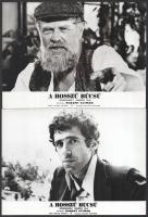 cca 1973 ,,A hosszú búcsú" című amerikai film jelenetei és szereplői, 13 db vintage produkciós filmfotó, ezüst zselatinos fotópapíron, a használatból eredő (esetleges) kisebb hibákkal, 18x24 cm