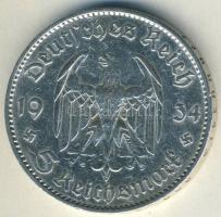 Német 3. Birodalom 1934F 5M Ag "Garnisonkirche" T:2/3