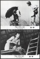 cca 1984 ,,Nap, széna, eper" című csehszlovák filmvígjáték jelenetei és szereplői, 7 db vintage...