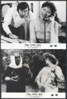 cca 1984 ,,Nap, széna, eper" című csehszlovák filmvígjáték jelenetei és szereplői, 7 db vintage...