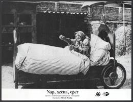 cca 1984 ,,Nap, széna, eper" című csehszlovák filmvígjáték jelenetei és szereplői, 7 db vintage...